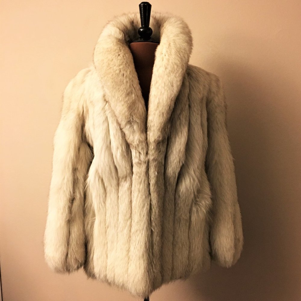 SWITZERS Silver Fox Coat AND Matching Hat  VINTAGE - Picture 3 of 16